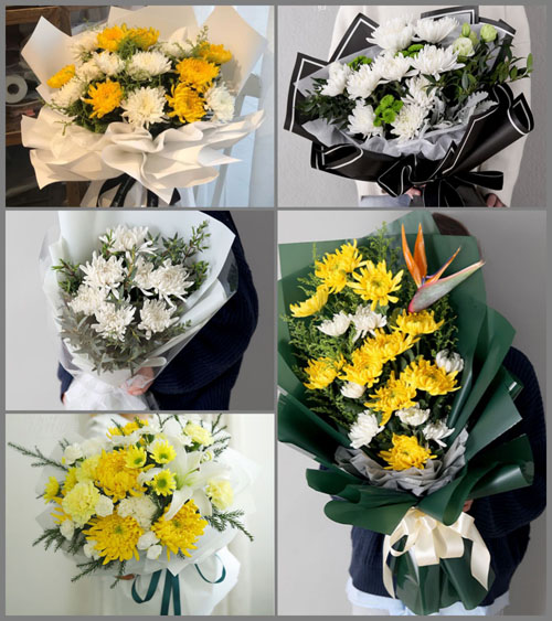 山东青岛平度市大泽山镇白事花束代送